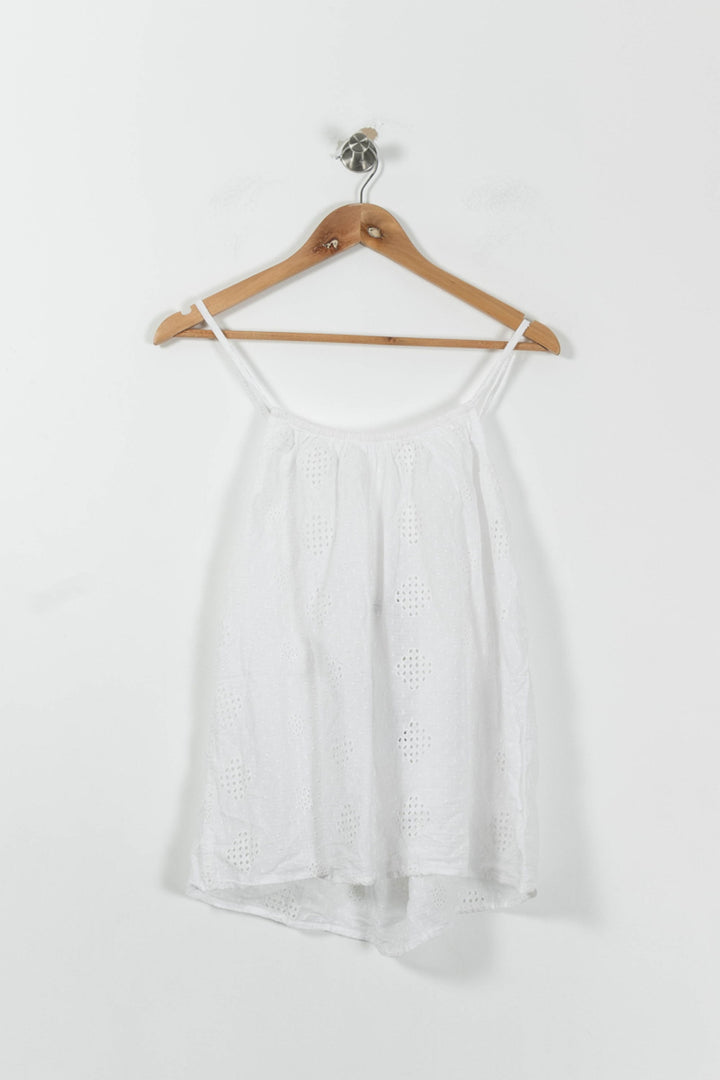Débardeur Blanc - Taille M/38 de la marque Galeries Lafayette | RVLI0662 - Vendu par Paradigme - Image 2