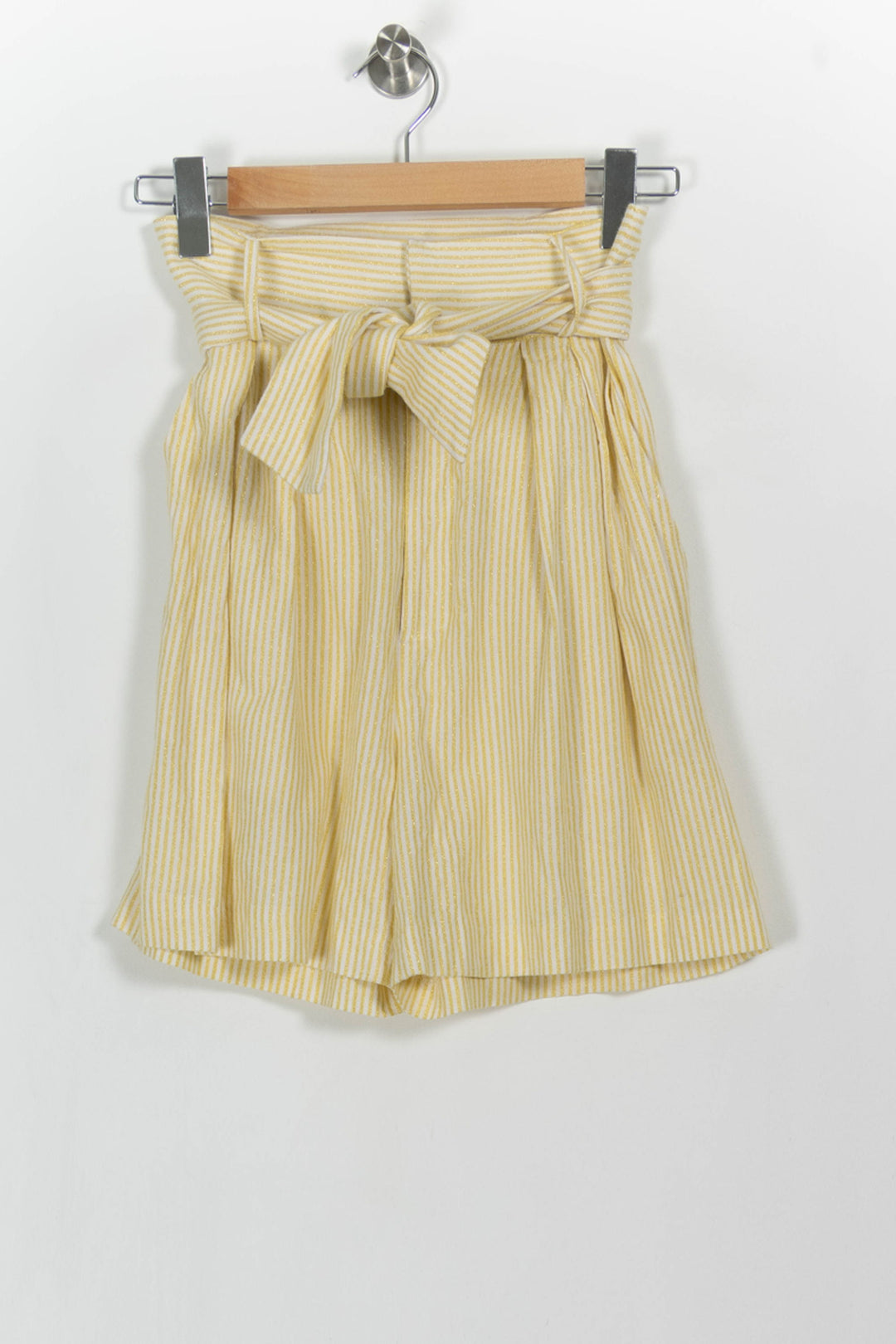 Short Rayé Jaune et Blanc - Taille XS/34 de la marque Parisienne et Alors | RVLI0723 - Vendu par Paradigme - Image 2