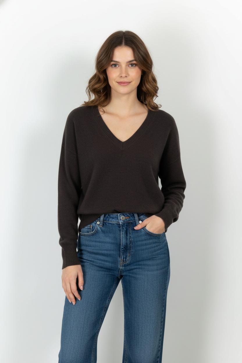 Pull Marron - Taille M/38 de la marque American Vintage | RVLI0750 - Vendu par Paradigme - Image 1