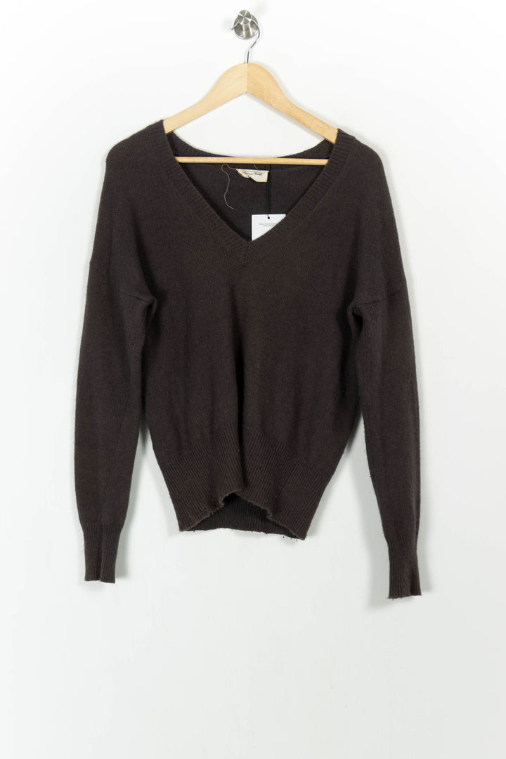 Pull Marron - Taille M/38 de la marque American Vintage | RVLI0750 - Vendu par Paradigme - Image 2