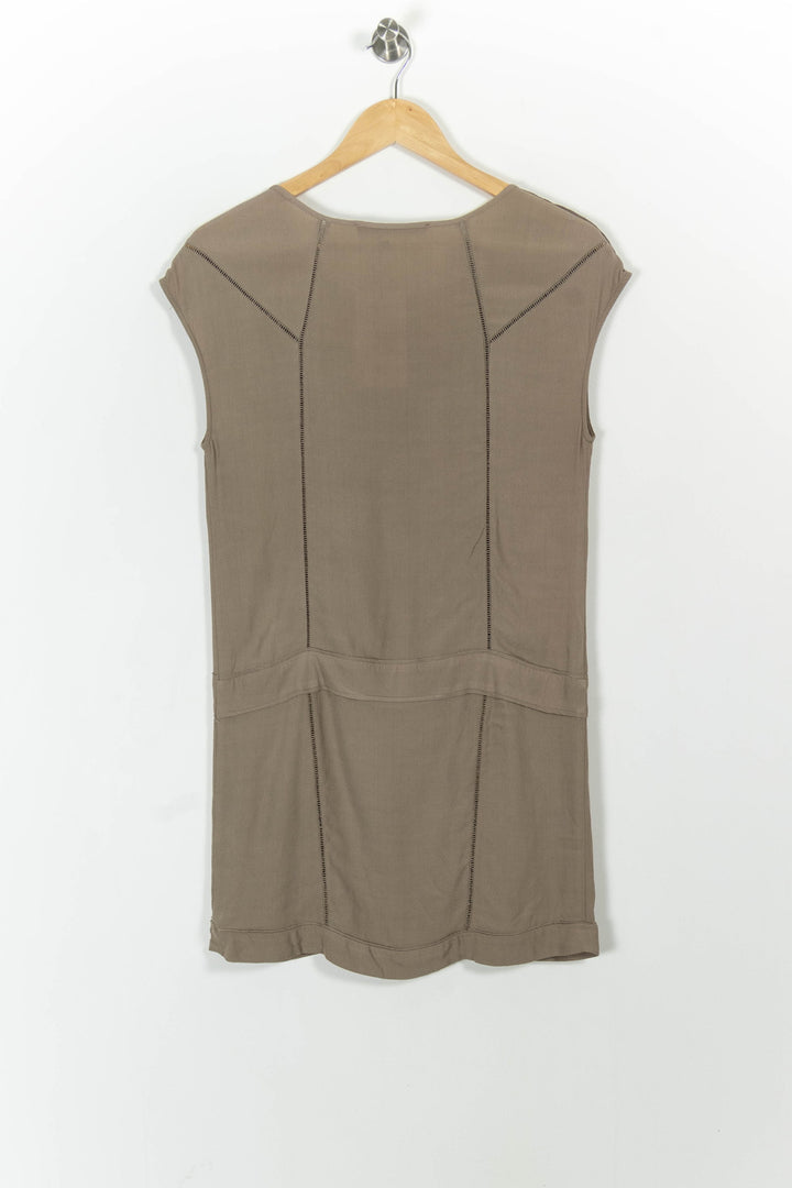 Robe Droite Taupe - Taille S/36 de la marque Comptoir des Cotonniers | RVLI0779 - Vendu par Paradigme - Image 4
