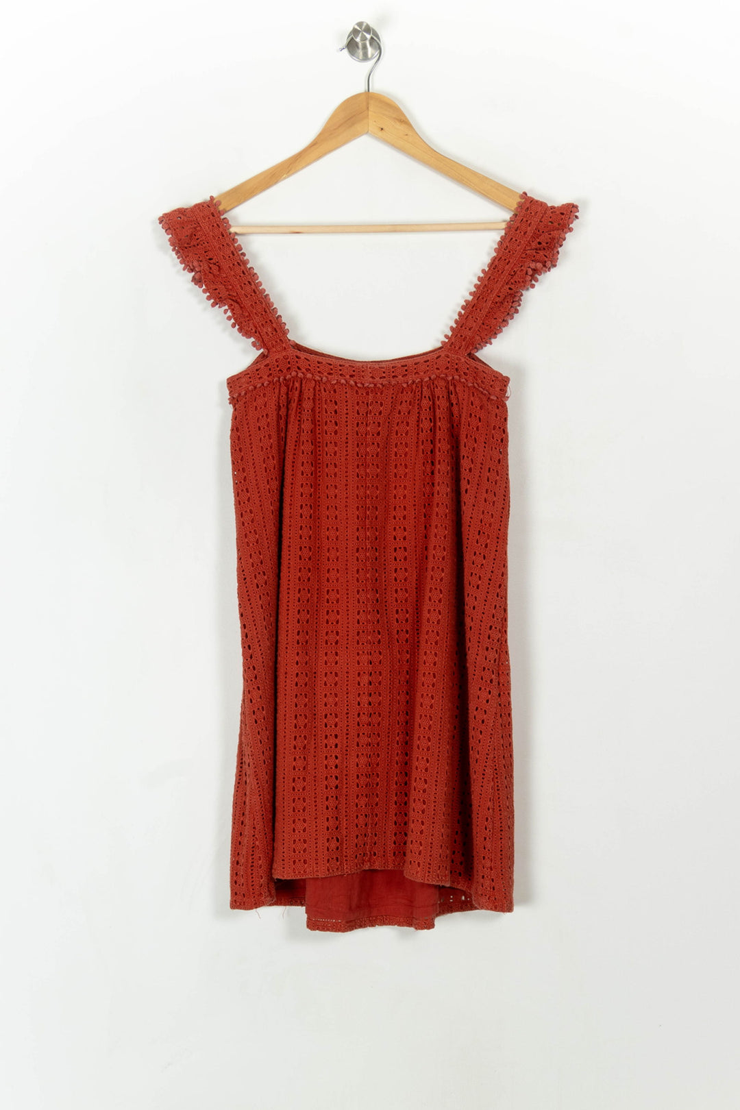 Robe Brodée Orange - Taille XS/34 de la marque Sézane | RVLI0810 - Vendu par Paradigme - Image 5