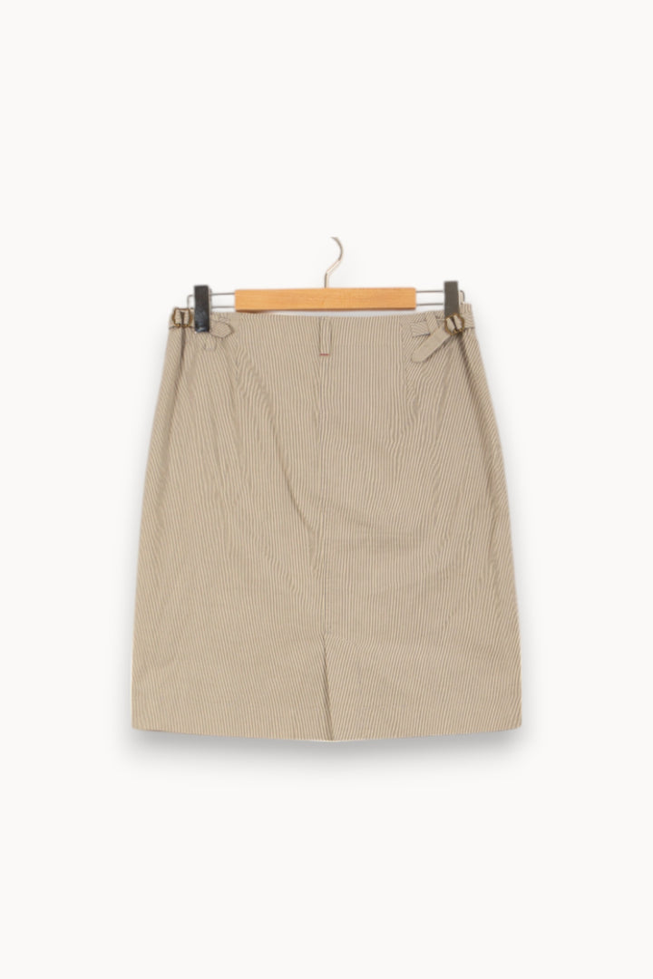 Jupe Courte Blanche et Beige - Taille T.U. de la marque Ines de la Fressange Paris | RVLI0814 - Vendu par Paradigme - Image 4