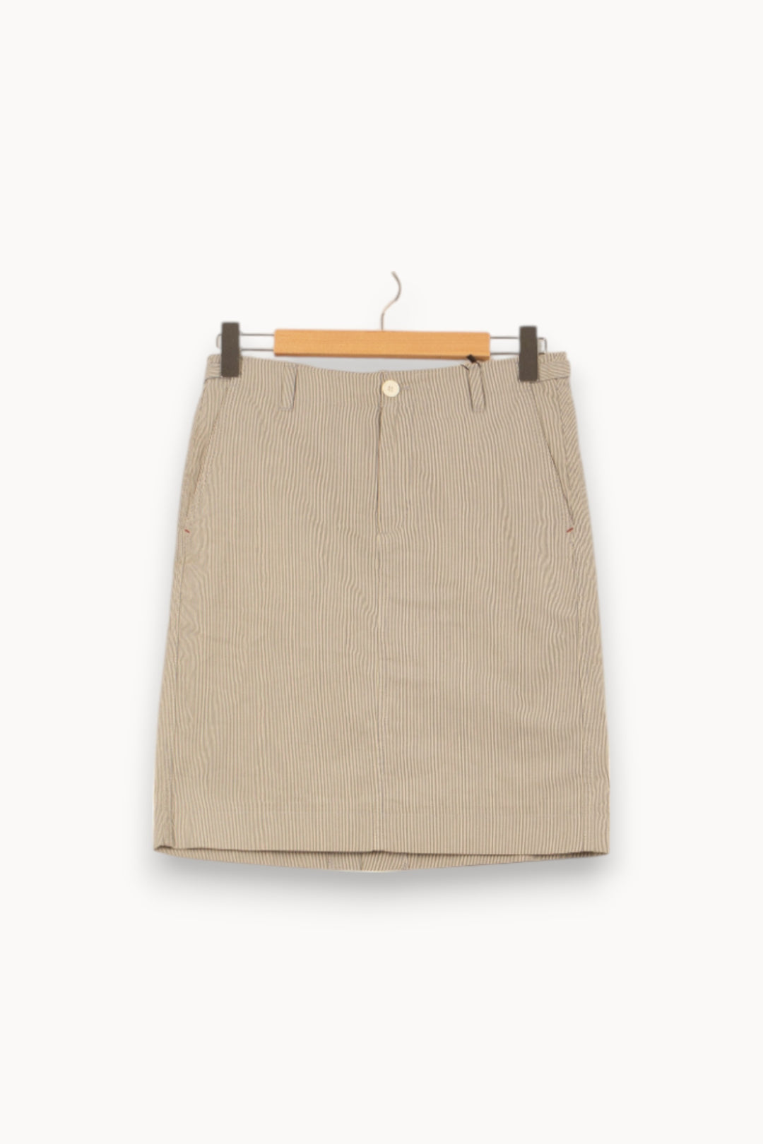 Jupe Courte Blanche et Beige - Taille T.U. de la marque Ines de la Fressange Paris | RVLI0814 - Vendu par Paradigme - Image 2