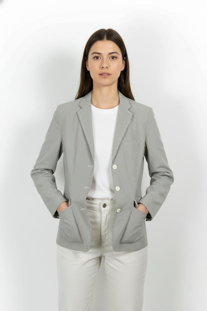 Blazer Gris - Taille L/40 de la marque Ines de la Fressange Paris | RVLI0815 - Vendu par Paradigme - Image 1