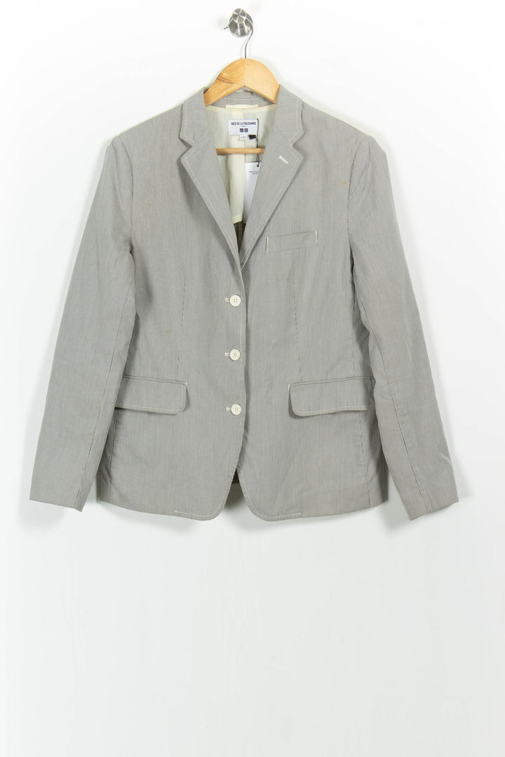 Blazer Gris - Taille L/40 de la marque Ines de la Fressange Paris | RVLI0815 - Vendu par Paradigme - Image 2