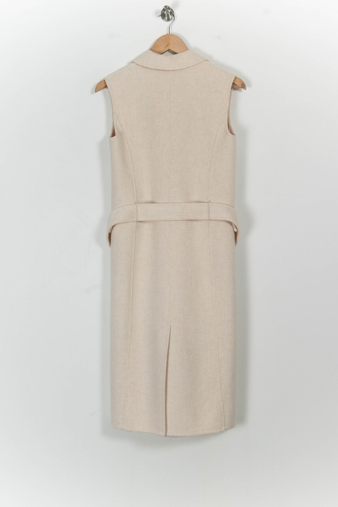 Manteau Sans Manches Beige - Taille XS/34 de la marque Claudie Pierlot | RVLI0881 - Vendu par Paradigme - Image 4
