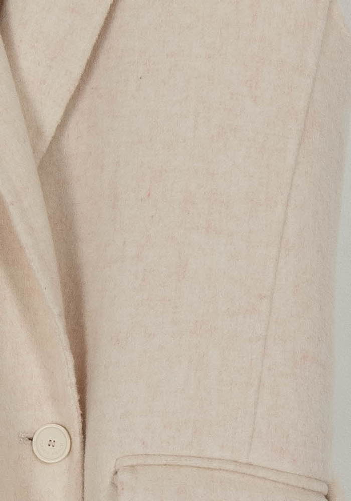 Manteau Sans Manches Beige - Taille XS/34 de la marque Claudie Pierlot | RVLI0881 - Vendu par Paradigme - Image 3