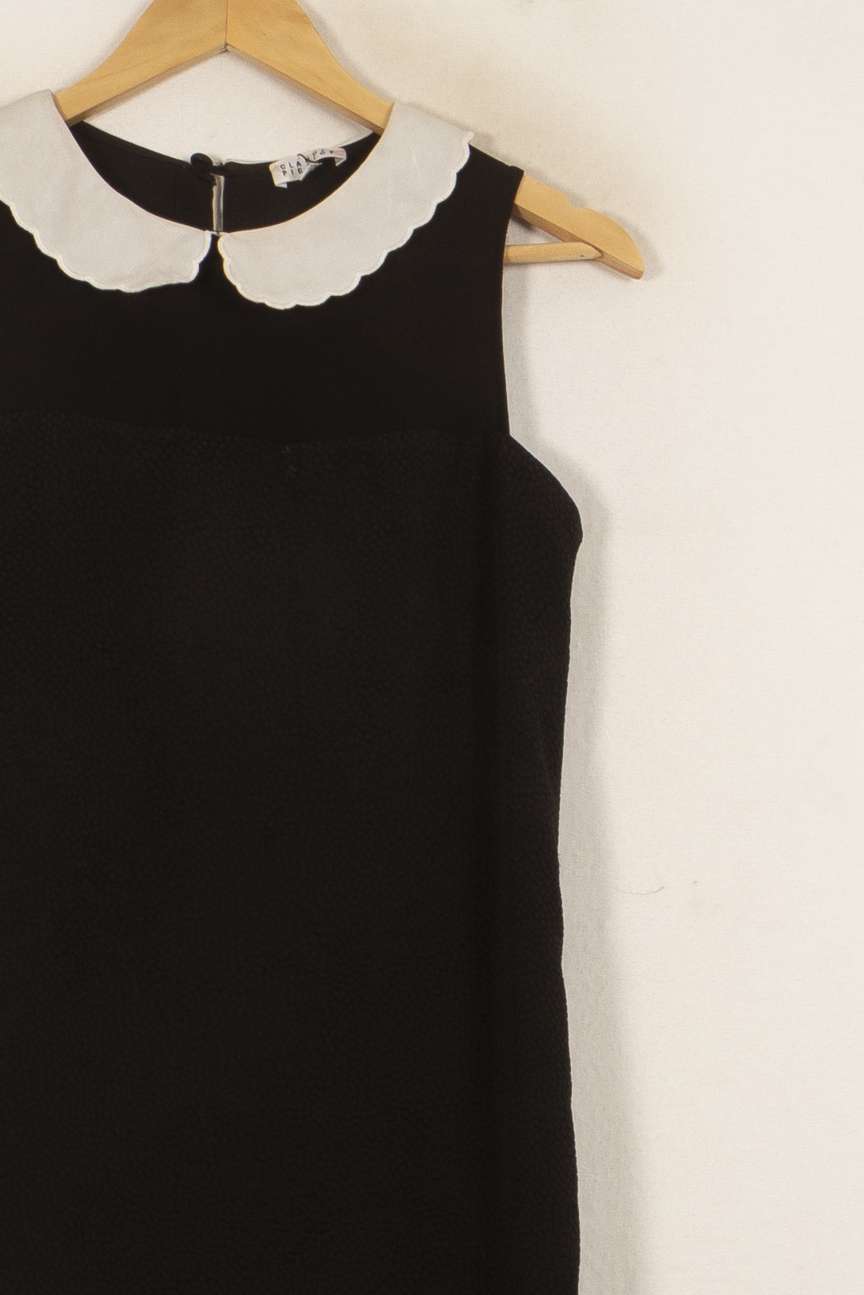 Robe Courte Noire et Blanche - Taille S/36 de la marque Claudie Pierlot | RVLI0941 - Vendu par Paradigme - Image 3