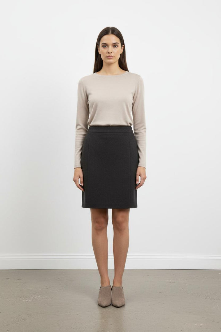 Jupe Droite Grise - Taille S/36