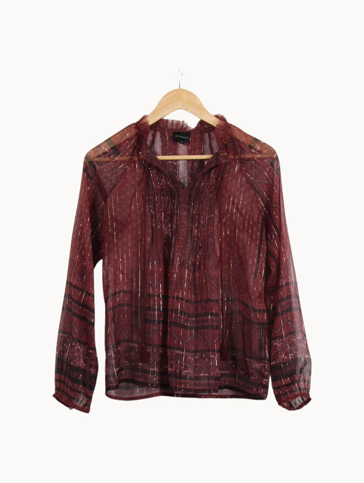 Blouse Bordeaux - Taille S/36 de la marque Bérénice | RVLI0945 - Vendu par Paradigme - Image 2