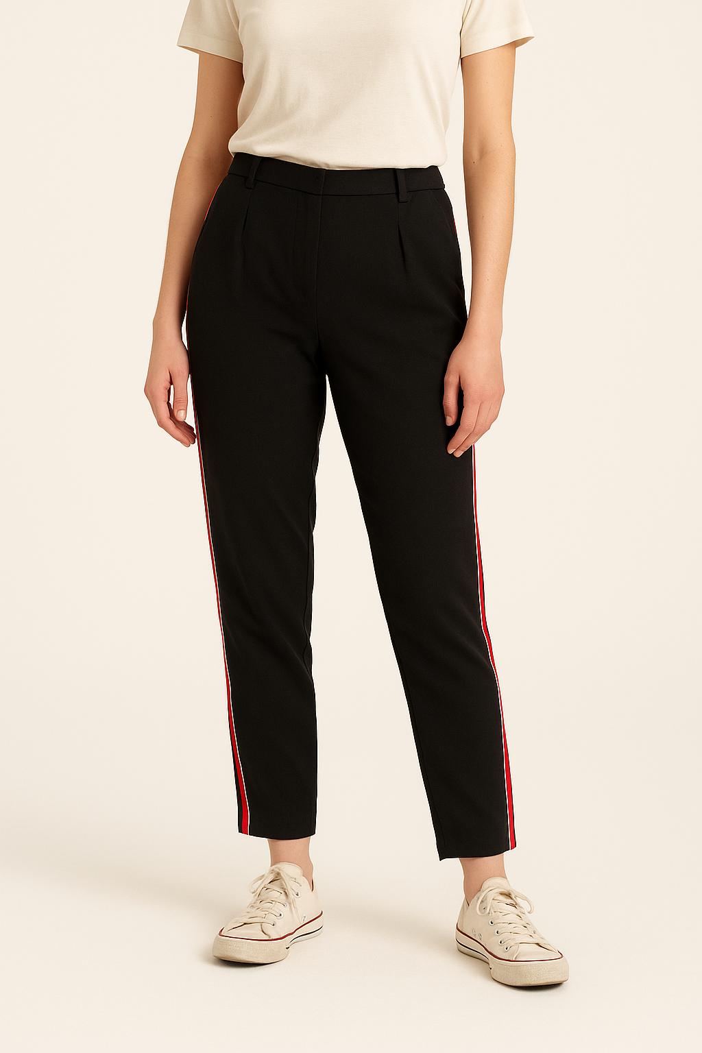 Pantalon Noir et Rouge - Taille M/38 de la marque Claudie Pierlot | RVLI0967 - Vendu par Paradigme - Image 1