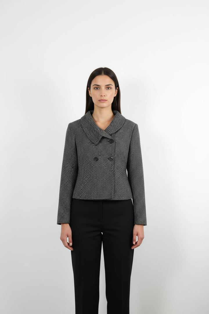 Veste Carreaux Noire et Blanche - Taille L/40