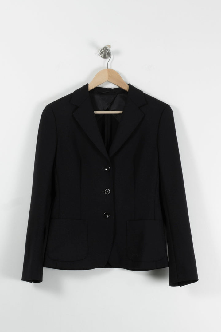 Blazer Noir - Taille S/36 de la marque Max Mara | RVLI0994 - Vendu par Paradigme - Image 2