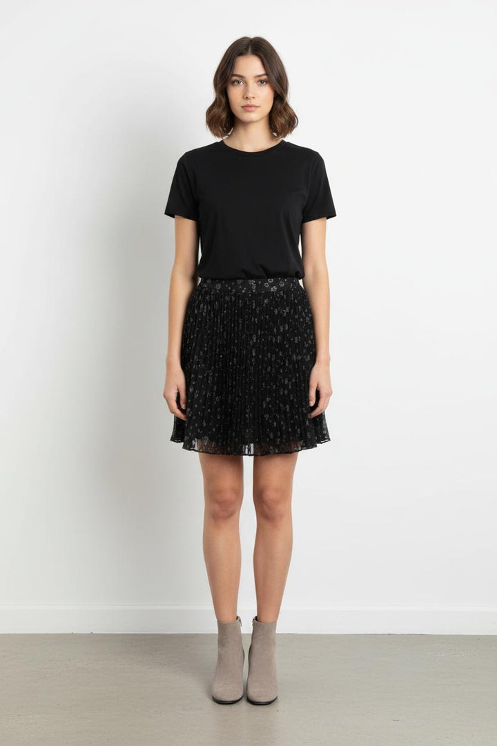 Jupe Plissée Noire - Taille S/36 de la marque FRNCH | RVLI0998 - Vendu par Paradigme - Image 1