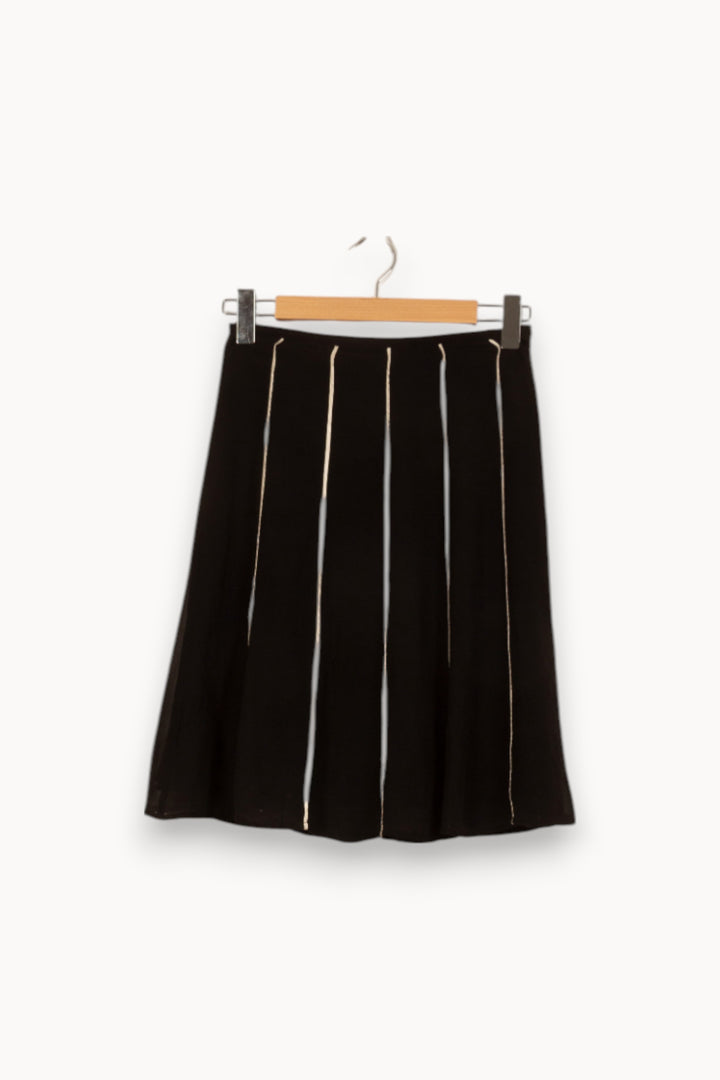 Jupe Plissée Noire - Taille S/36 de la marque Maison 123 | RVLI0999 - Vendu par Paradigme - Image 2
