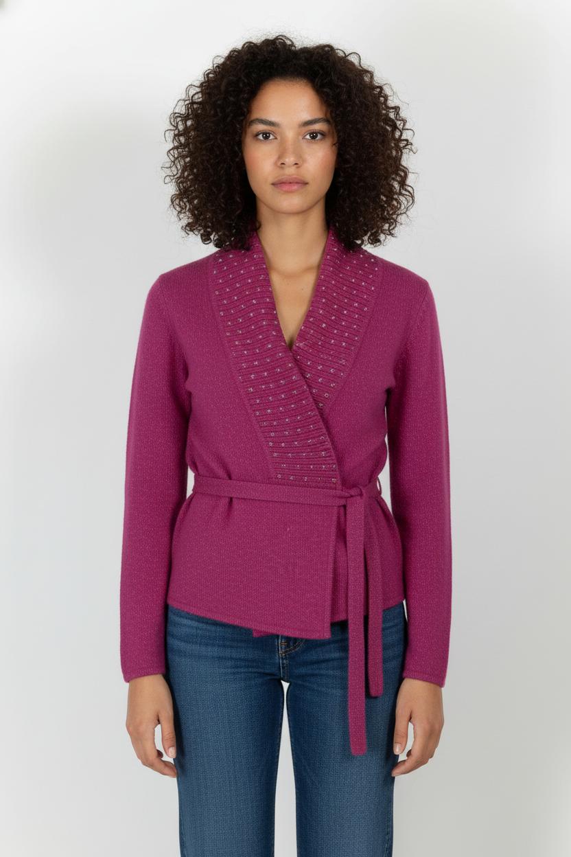 Cardigan Rose - Taille S/36 de la marque Maison 123 | RVLI1003 - Vendu par Paradigme - Image 1