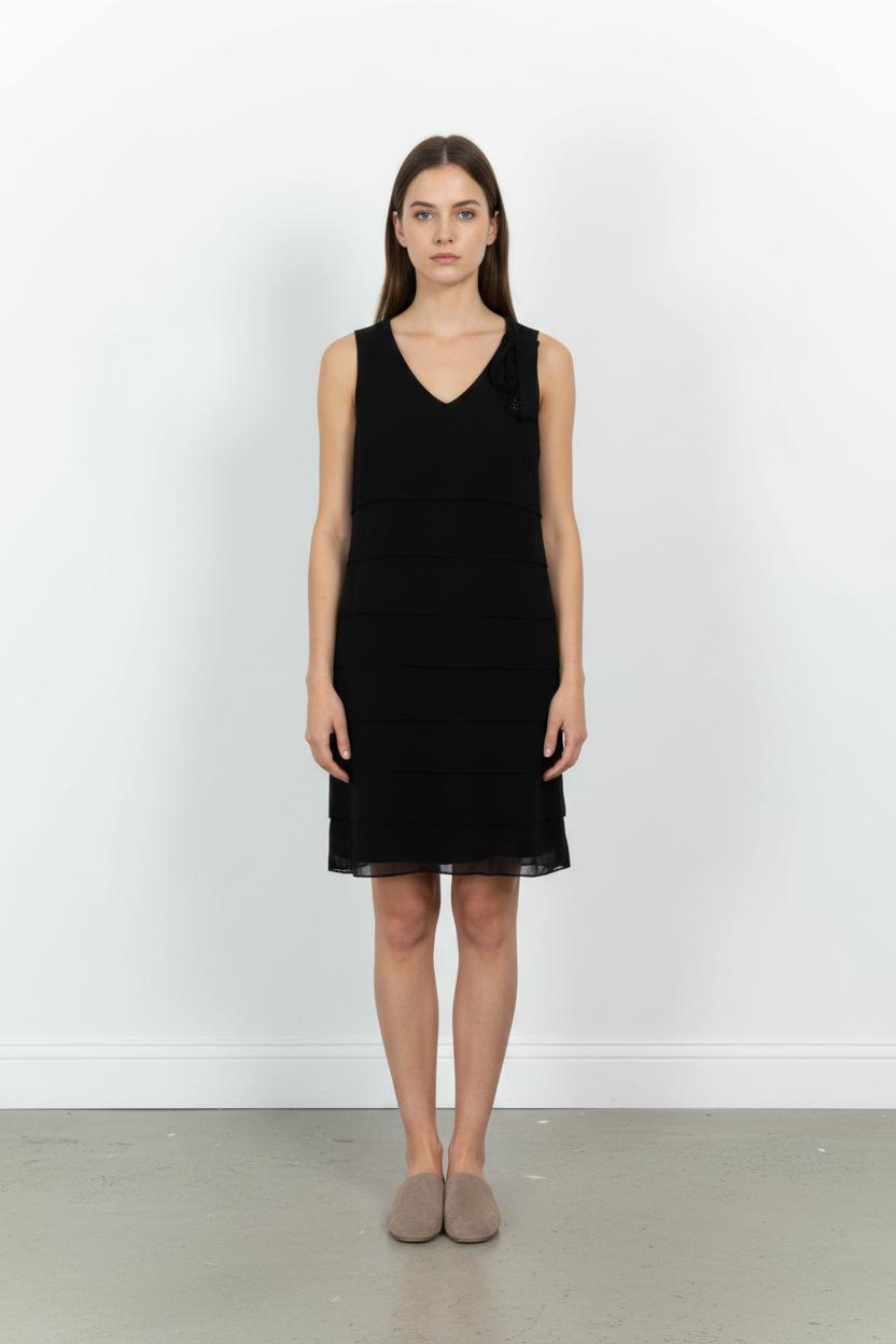 Robe Droite Noire - Taille S/36 de la marque Maison 123 | RVLI1004 - Vendu par Paradigme - Image 1