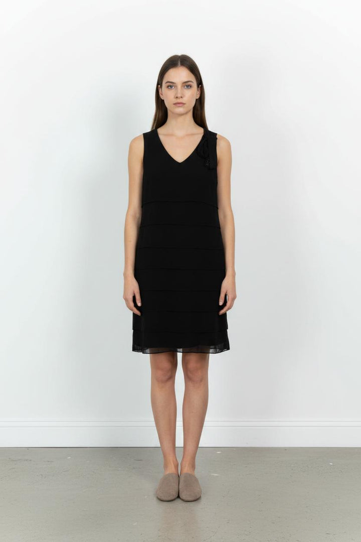 Robe Droite Noire - Taille S/36 de la marque Maison 123 | RVLI1004 - Vendu par Paradigme - Image 1