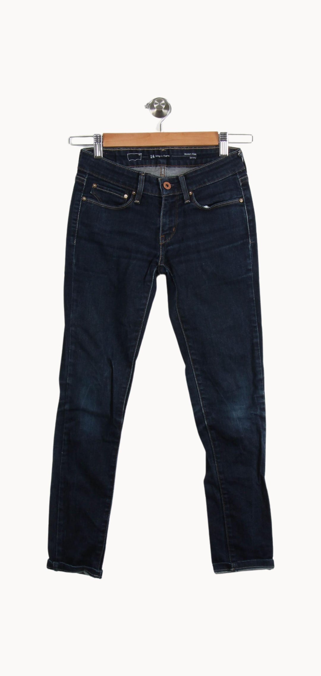 Jean Skinny Bleu - Taille XS/34 de la marque Levi's | RVLI1013 - Vendu par Paradigme - Image 2