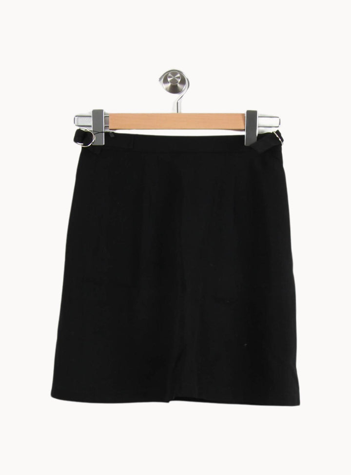 Jupe Boutonnée Noire - Taille S/36 de la marque Agnès b. | RVLI1014 - Vendu par Paradigme - Image 4