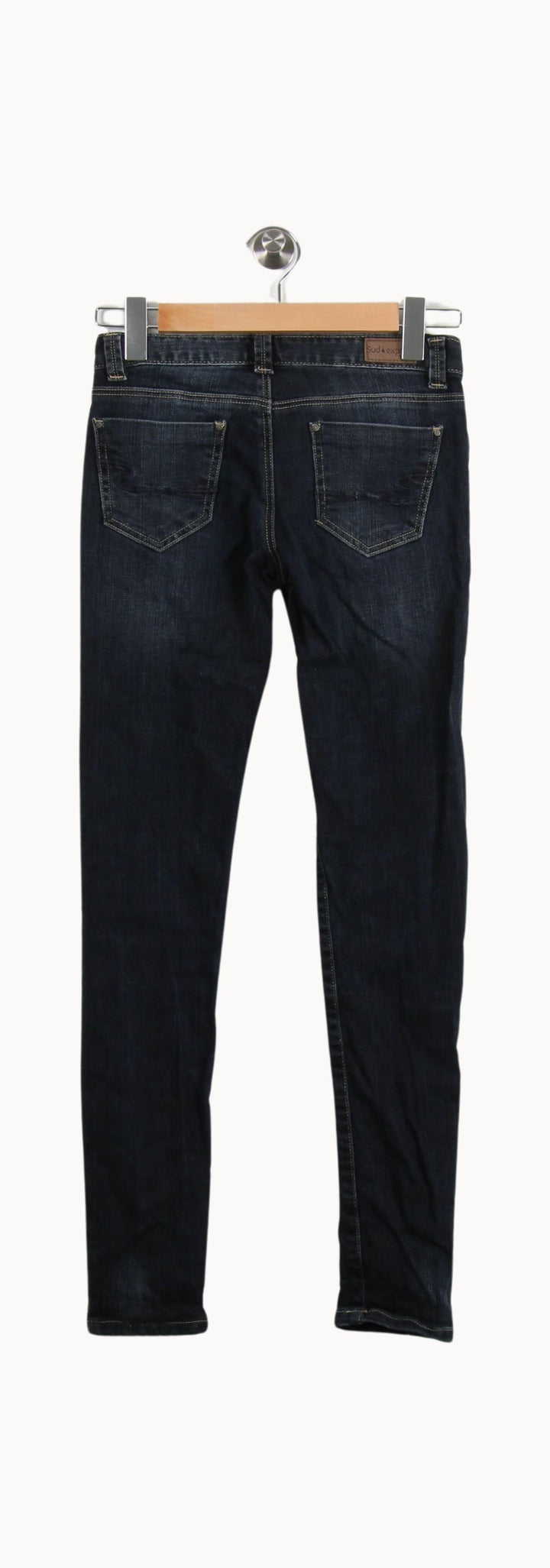 Jean Bleu Foncé - Taille XS/34 de la marque Sud express | RVLI1015 - Vendu par Paradigme - Image 4
