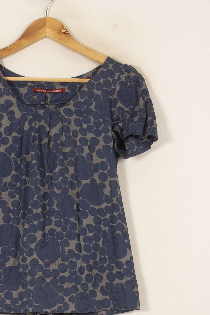 Blouse Bleu et Gris - Taille XS/34 de la marque Comptoir des Cotonniers | RVLI1018 - Vendu par Paradigme - Image 3