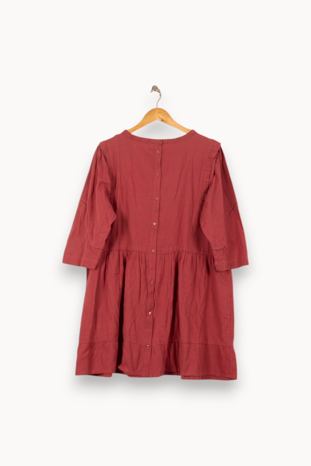 Robe Courte Bordeaux - Taille L/40 de la marque ba&sh | RVLI1019 - Vendu par Paradigme - Image 4