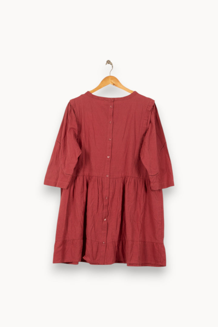 Robe Courte Bordeaux - Taille L/40 de la marque ba&sh | RVLI1019 - Vendu par Paradigme - Image 4