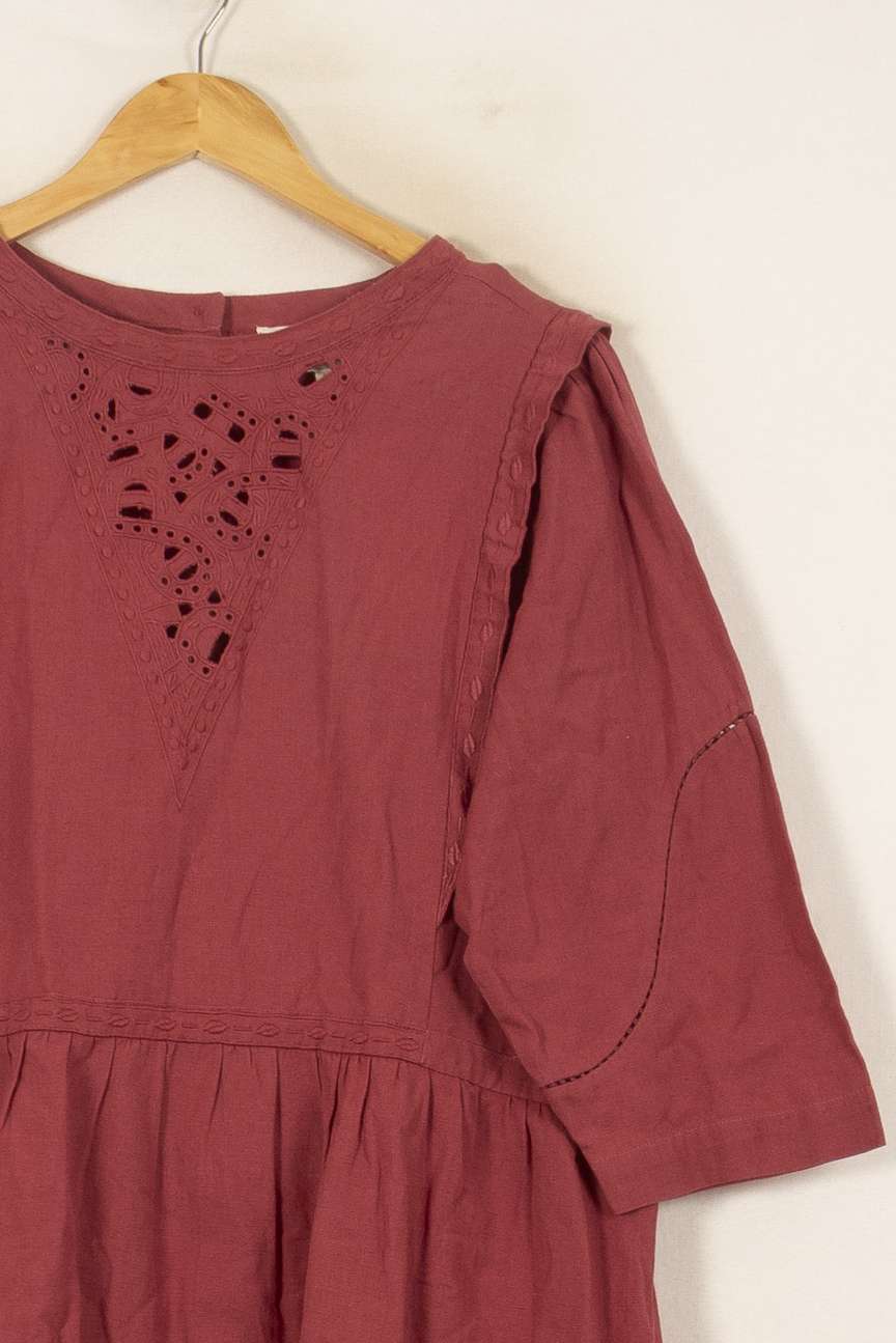 Robe Courte Bordeaux - Taille L/40 de la marque ba&sh | RVLI1019 - Vendu par Paradigme - Image 3