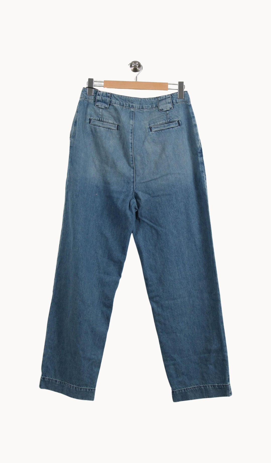 Jean Large Bleu - Taille L/40 de la marque ba&sh | RVLI1023 - Vendu par Paradigme - Image 4