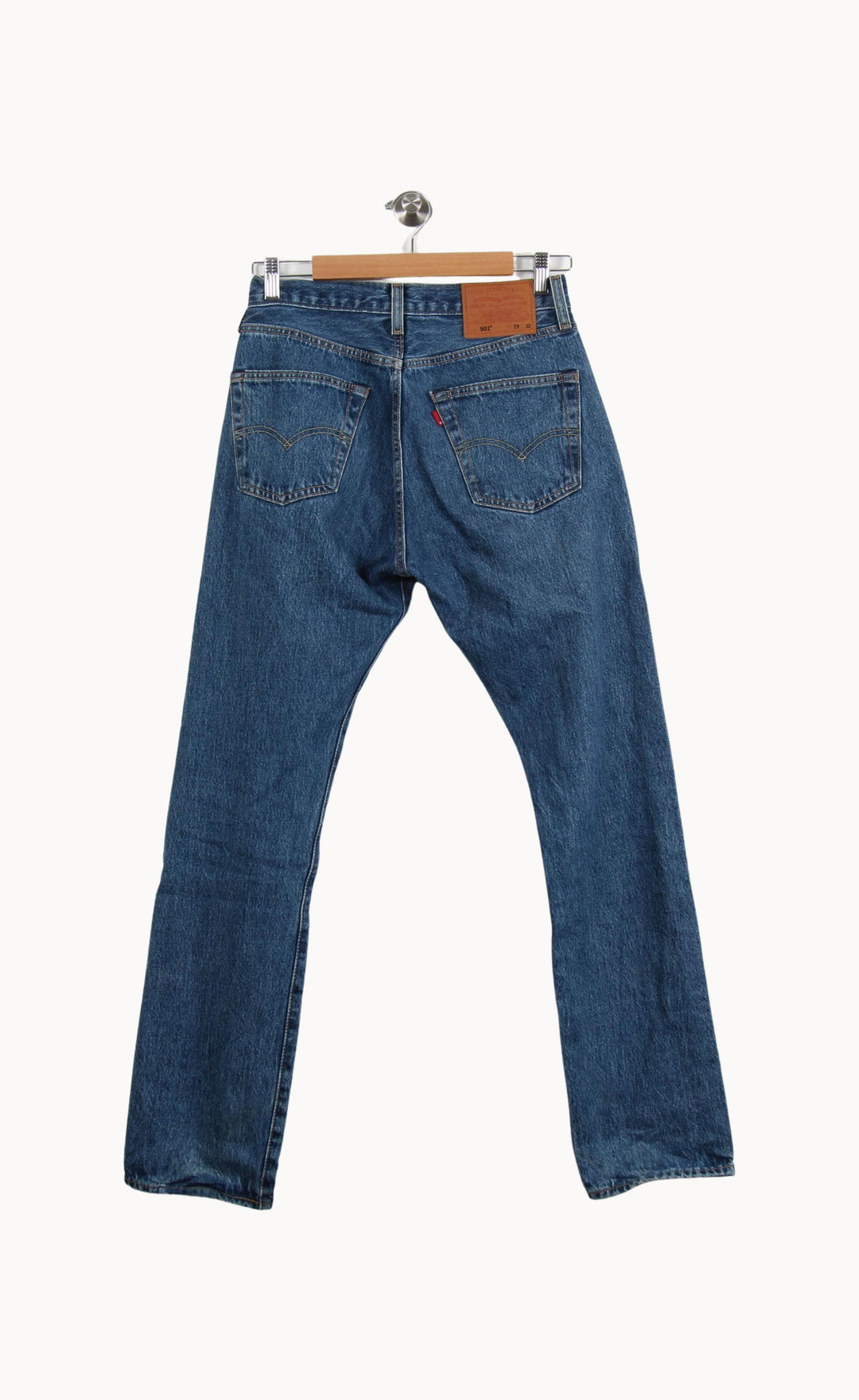 Jean Droit Bleu - Taille M/38 de la marque Levi's | RVLI1032 - Vendu par Paradigme - Image 4