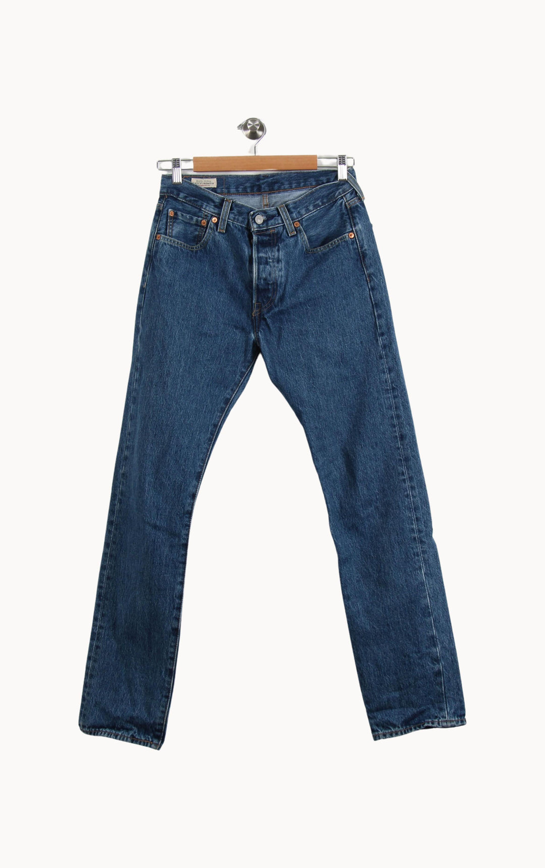 Jean Droit Bleu - Taille M/38 de la marque Levi's | RVLI1032 - Vendu par Paradigme - Image 2