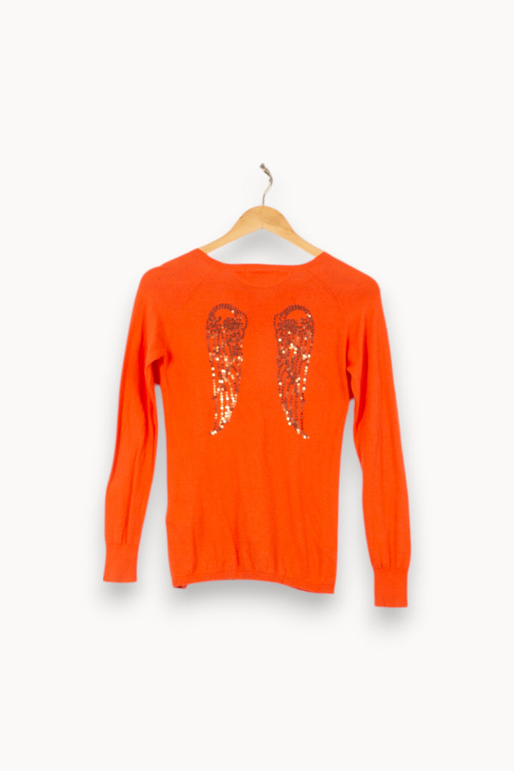 Pull Orange - Taille S/36 de la marque Bérénice | RVLI1041 - Vendu par Paradigme - Image 4