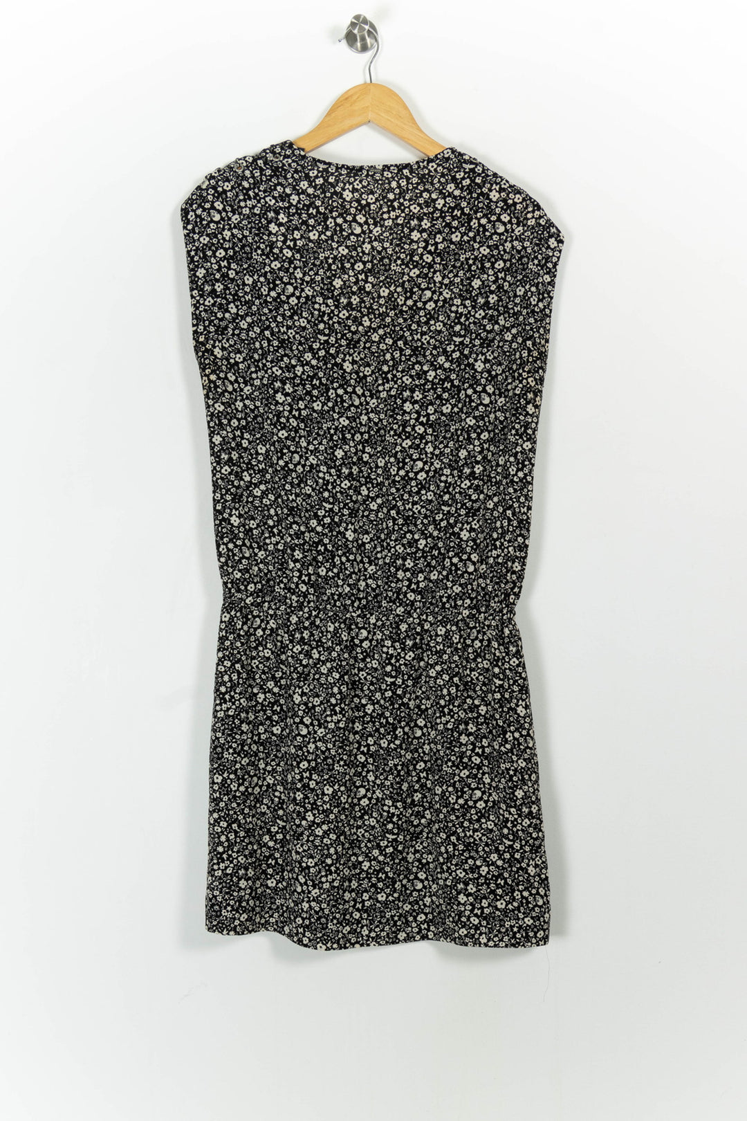 Robe Fleurie Noire et Blanche - Taille L/40 de la marque IKKS | RVLI1042 - Vendu par Paradigme - Image 4