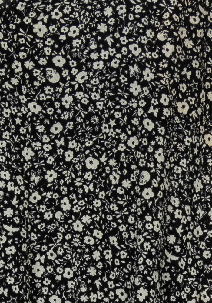Robe Fleurie Noire et Blanche - Taille L/40 de la marque IKKS | RVLI1042 - Vendu par Paradigme - Image 3
