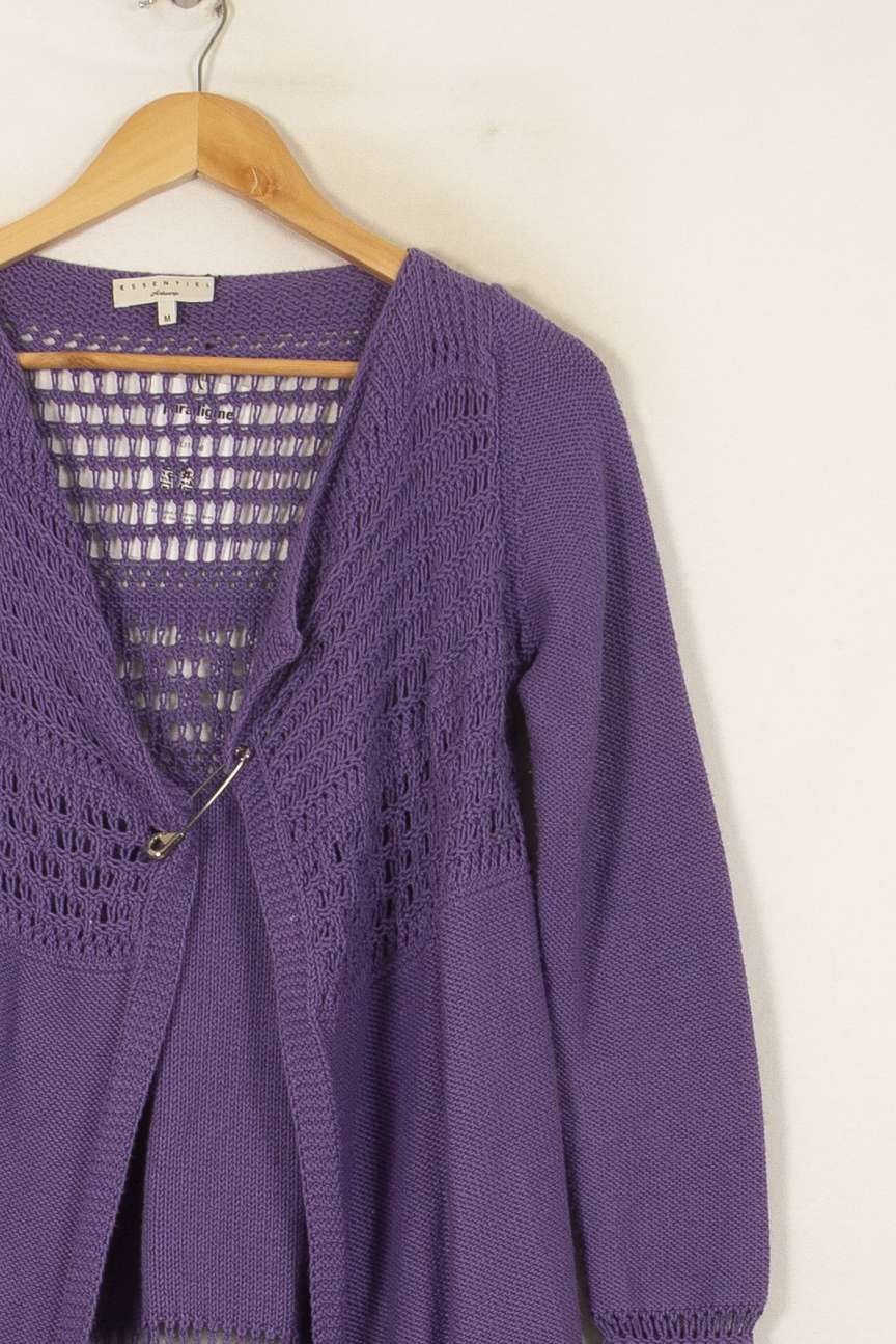 Cardigan Violet - Taille M/38 de la marque Essentiel Antwerp | RVLI1046 - Vendu par Paradigme - Image 3