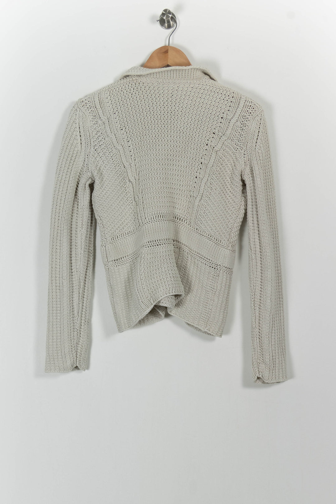 Veste Tricotée Blanche - Taille XL/42 de la marque Max Mara | RVLI1055 - Vendu par Paradigme - Image 4