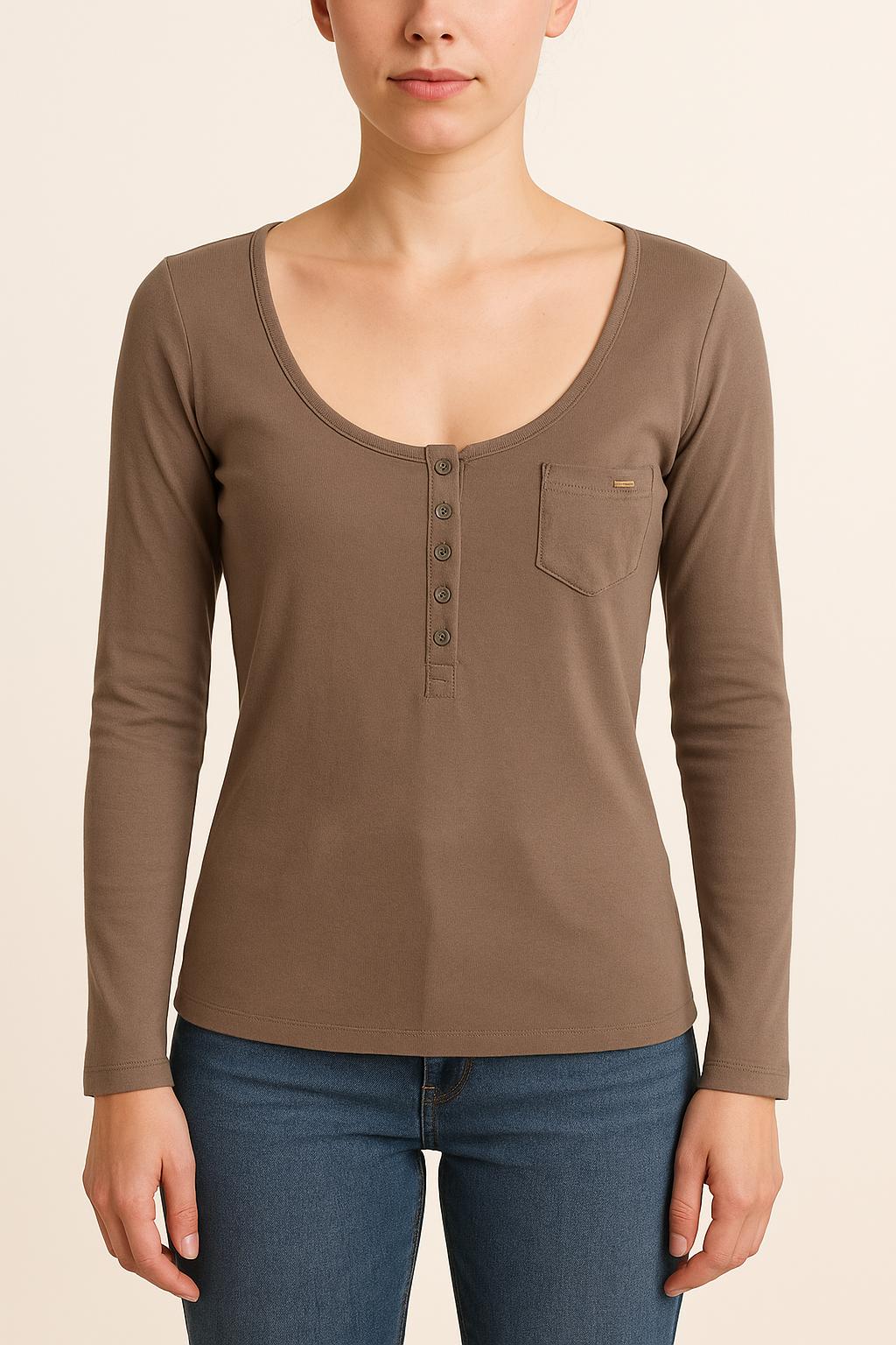 Henley Gris - Taille M/38 de la marque IKKS | RVLI1058 - Vendu par Paradigme - Image 1