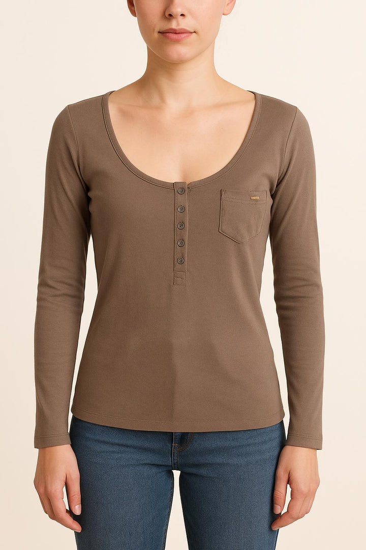 Henley Gris - Taille M/38 de la marque IKKS | RVLI1058 - Vendu par Paradigme - Image 1