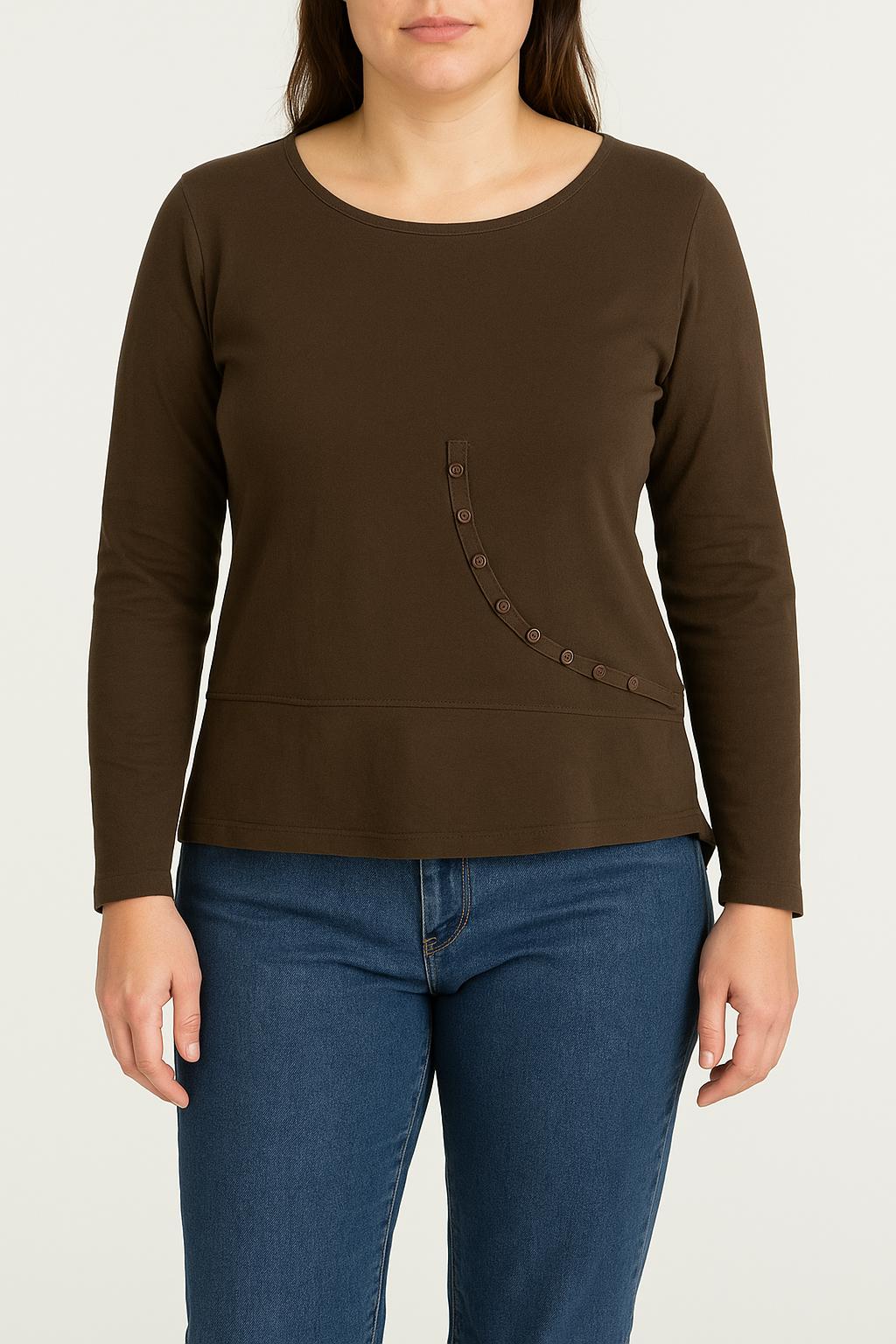 Tee-shirt Marron - Taille L/40 de la marque Comptoir des Cotonniers | RVLI1063 - Vendu par Paradigme - Image 1