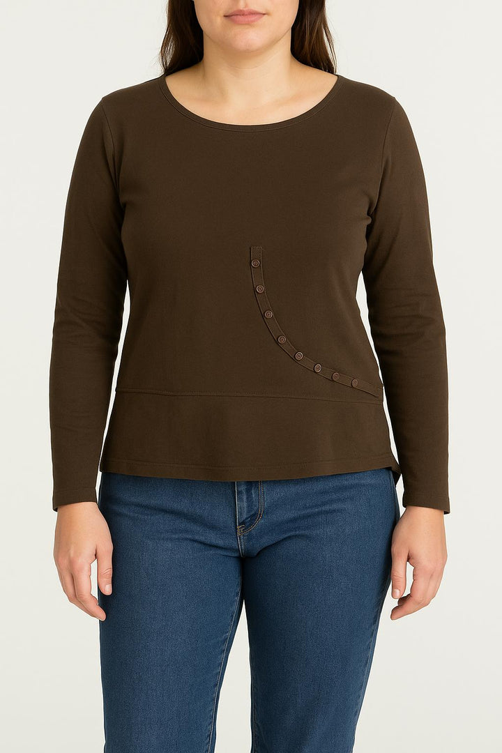 Tee-shirt Marron - Taille L/40 de la marque Comptoir des Cotonniers | RVLI1063 - Vendu par Paradigme - Image 1