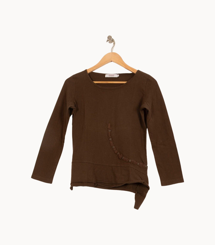 Tee-shirt Marron - Taille L/40 de la marque Comptoir des Cotonniers | RVLI1063 - Vendu par Paradigme - Image 2