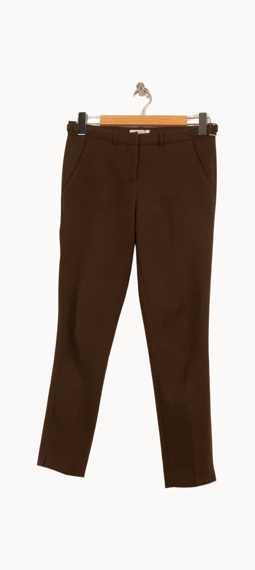 Pantalon Marron - Taille XS/34 de la marque ba&sh | RVLI1078 - Vendu par Paradigme - Image 2