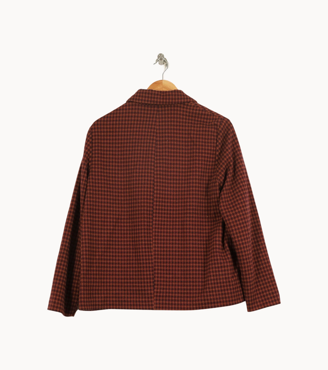 Veste Carreaux Marron et Rouge - Taille M/38 de la marque Des petits hauts | RVLI1087 - Vendu par Paradigme - Image 4