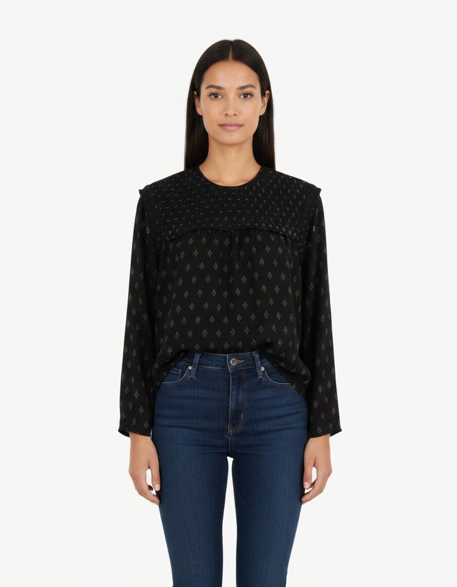 Blouse Noire - Taille M/38