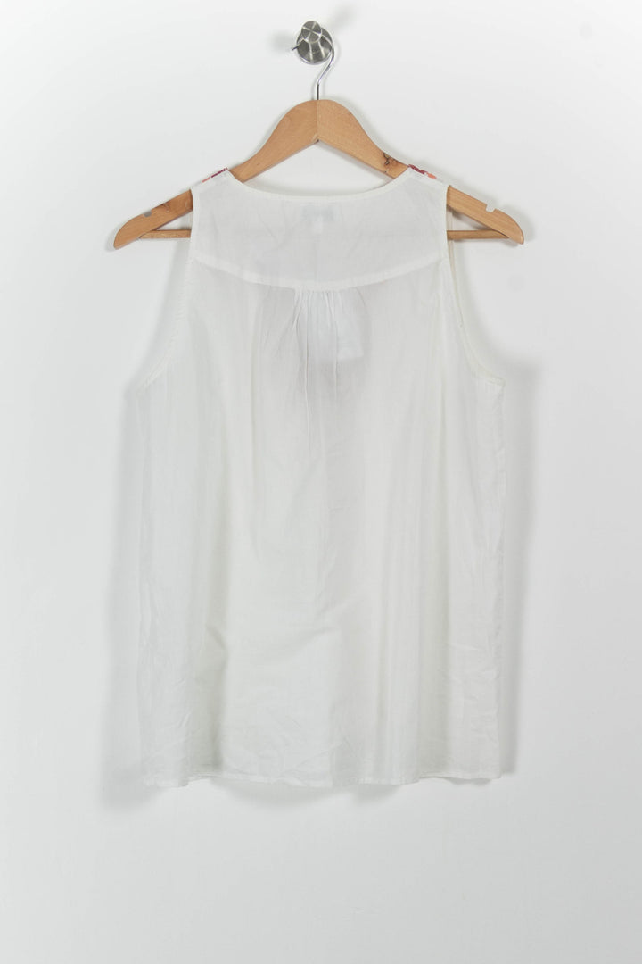 Blouse Blanche et Rouge - Taille M/38 de la marque Galeries Lafayette | RVLI1125 - Vendu par Paradigme - Image 4