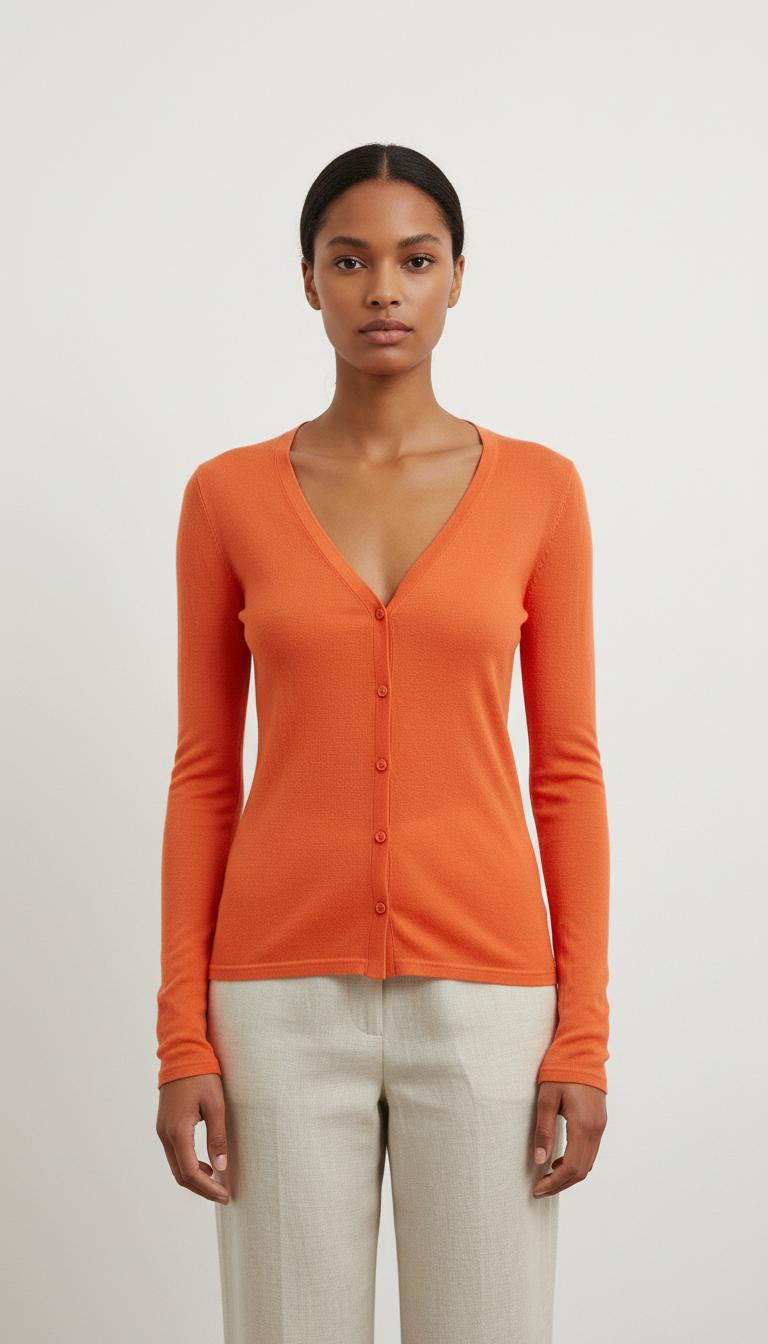 Cardigan Orange - Taille L/40