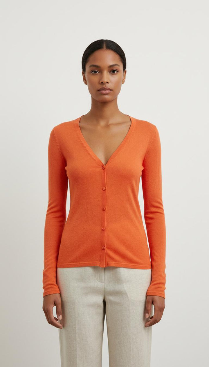 Cardigan Orange - Taille L/40