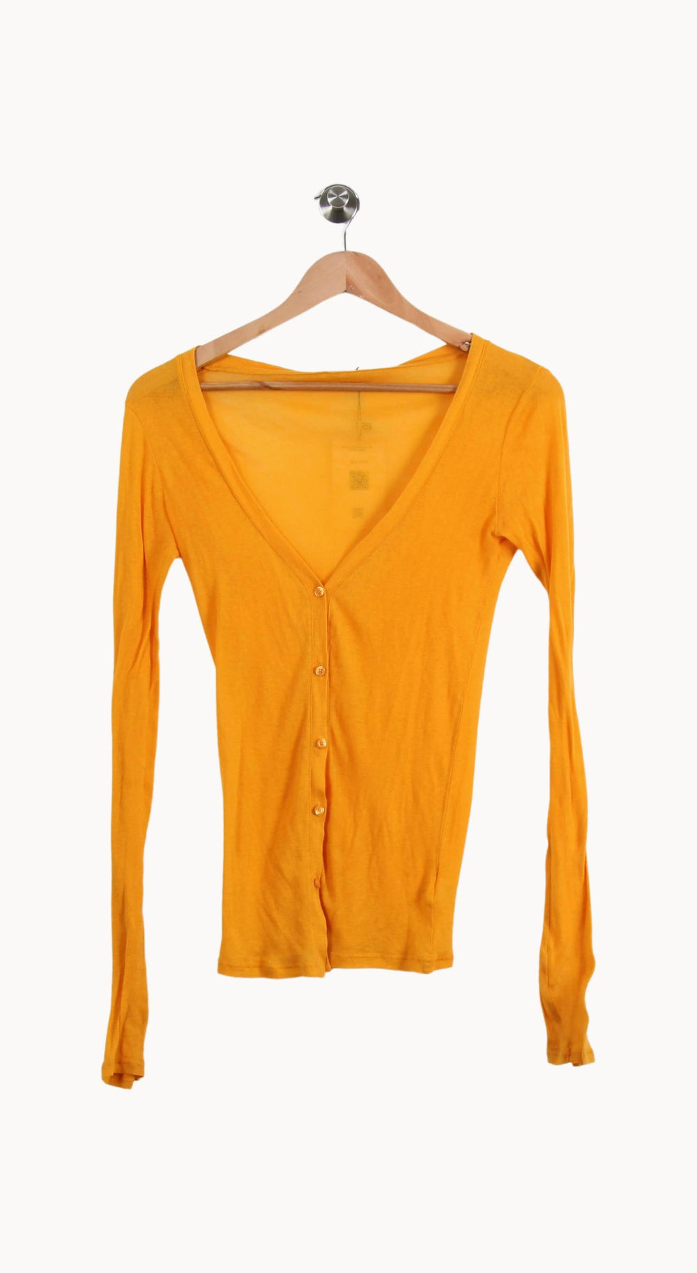 Cardigan Jaune - Taille L/40 de la marque American Vintage | RVLI1130 - Vendu par Paradigme - Image 2